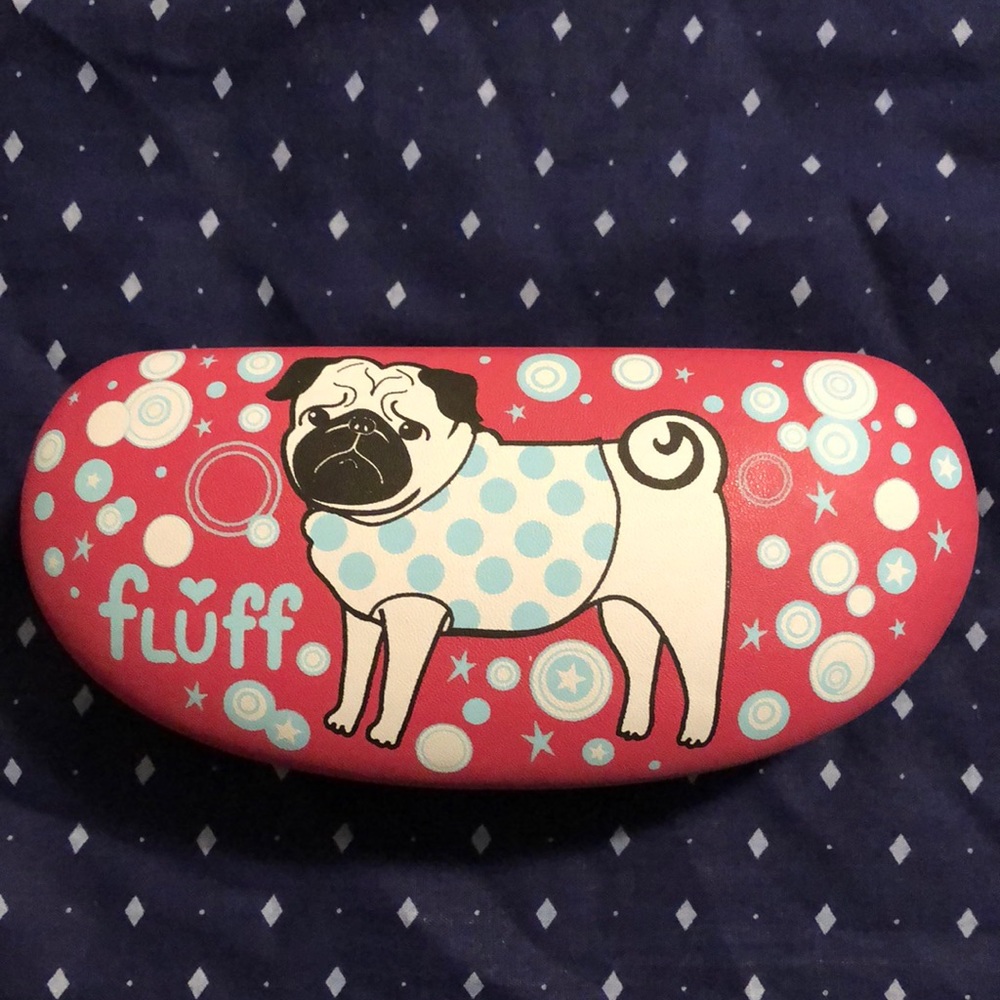 Fluff Pug Sunglasses Case